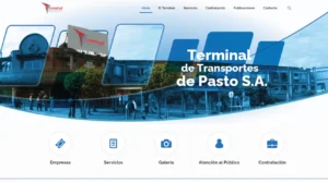 Portal web moderno y sistema de destinos inteligentes para la Terminal de Pasto con video 3D