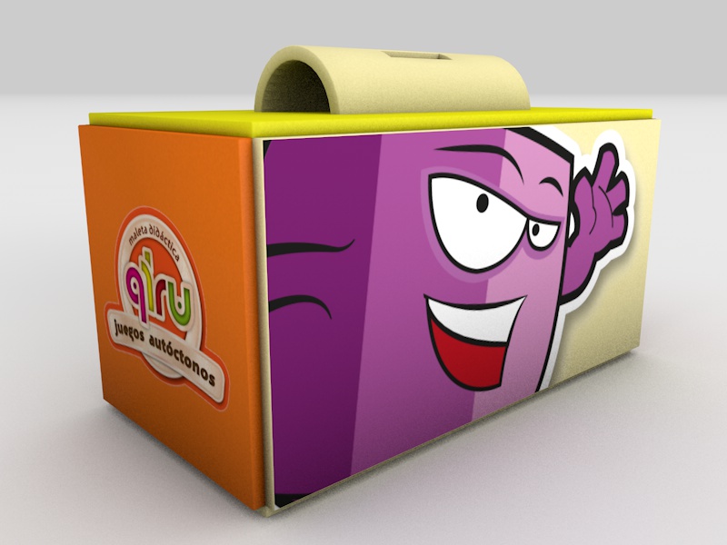 Modelado 3D de juegos tradicionales: cucunubá, trompo, pirinola y zumbambico - renders fotorrealistas en madera