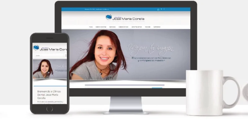 Sitio web moderno y branding para clínica odontológica con área de pacientes personalizada